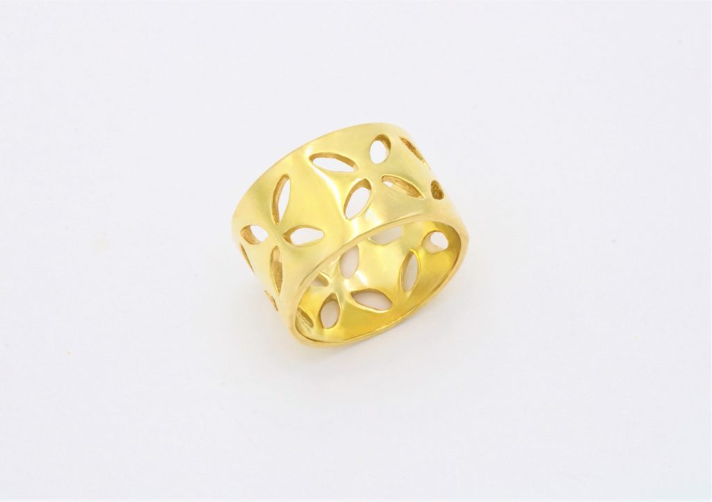 “Neo-byzantine” Ring, silver, yellow