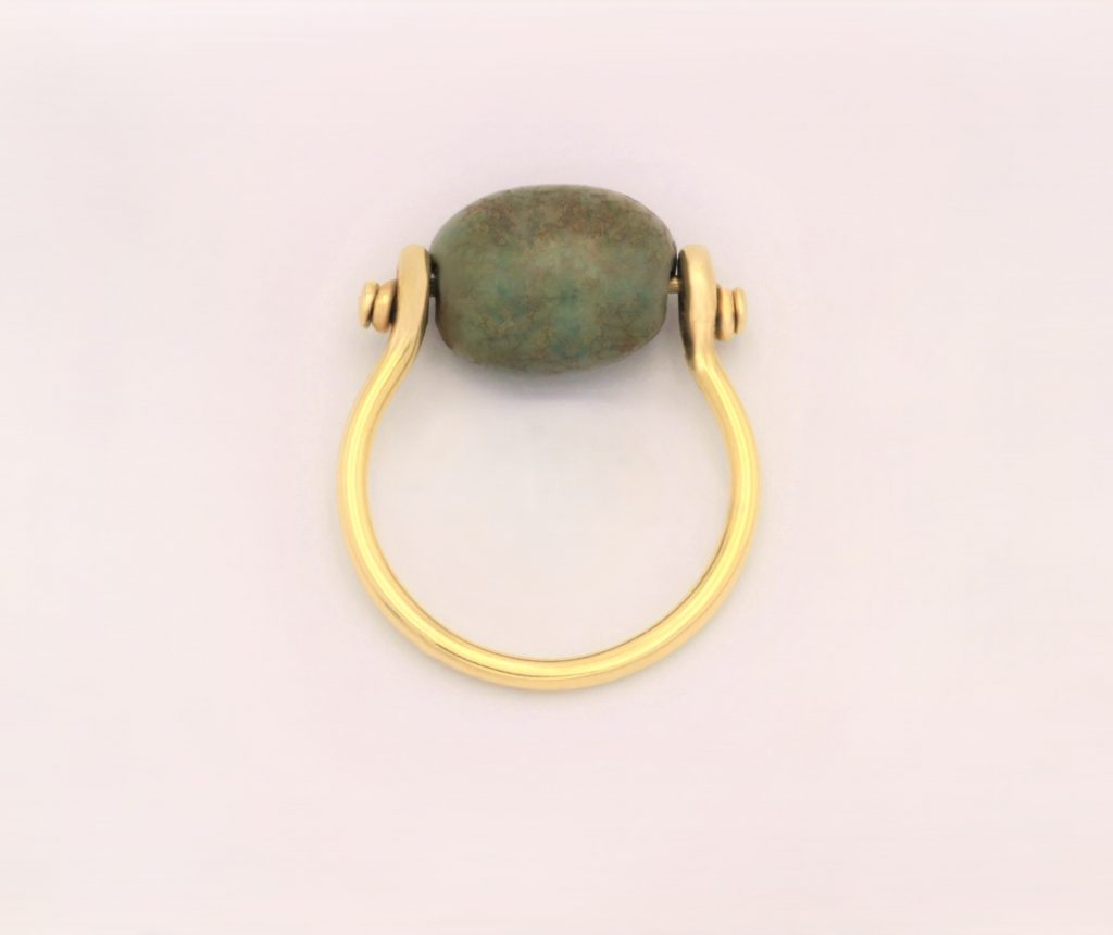 “Electra” Ring, gold, turquoise