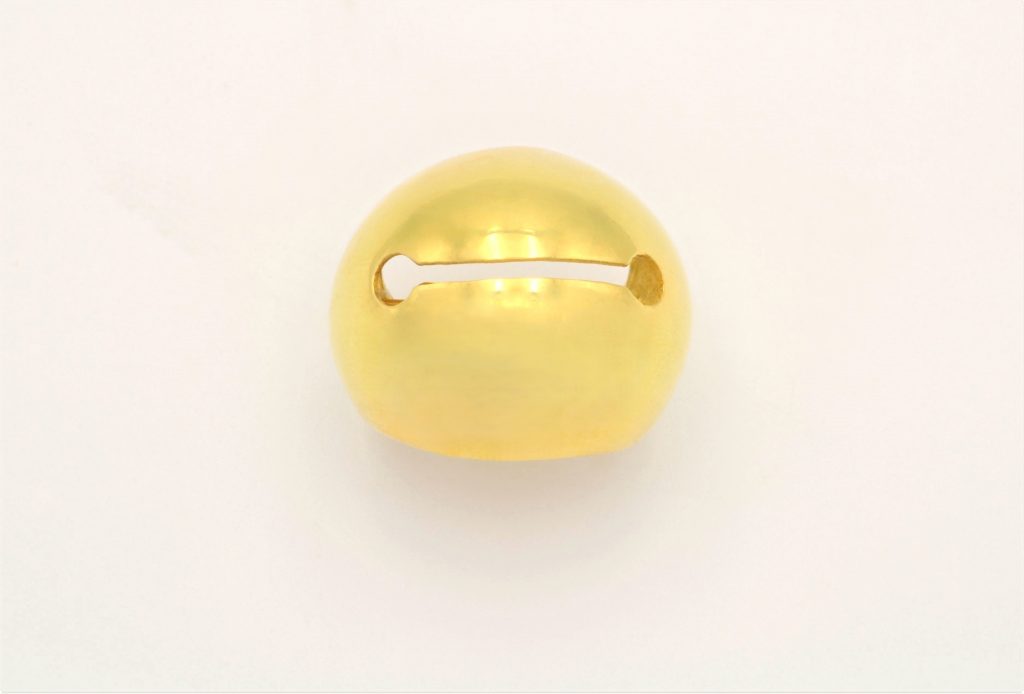 “Ring ring” Ring, silver, yellow