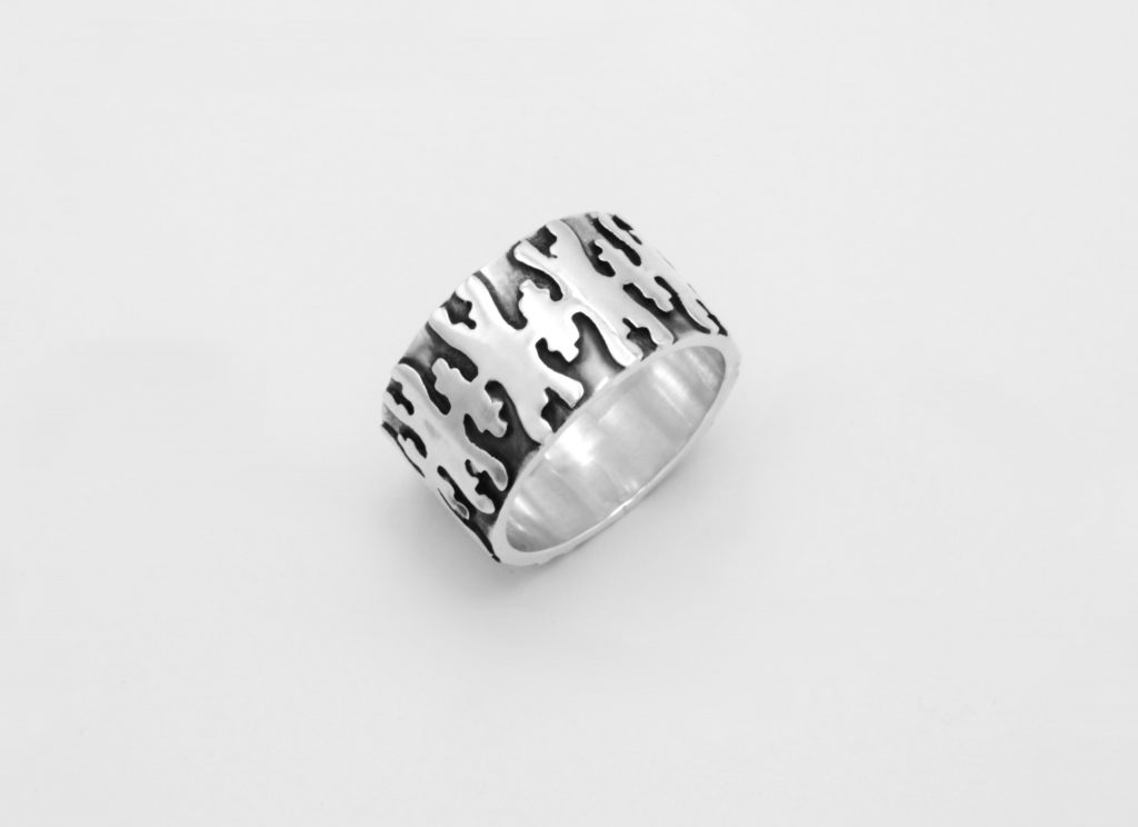 “Pylos double” Ring, silver
