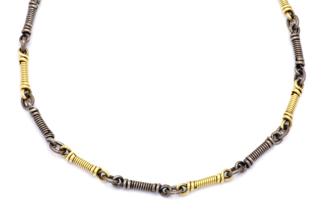 “Spira” Chain, silver and gold