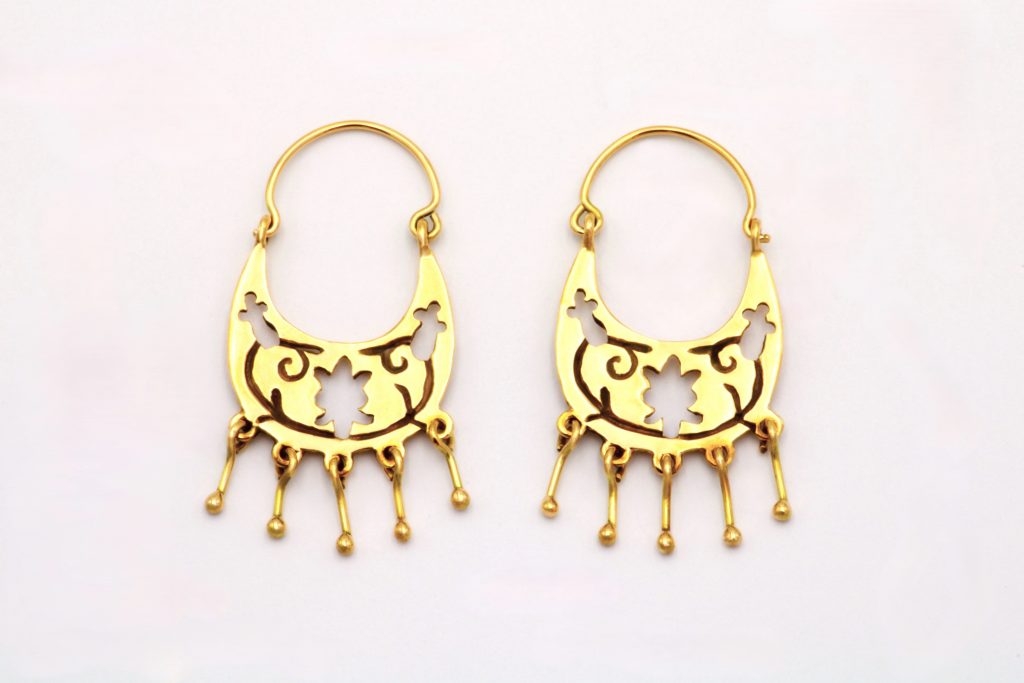 “Macedonian II” Earrings gold