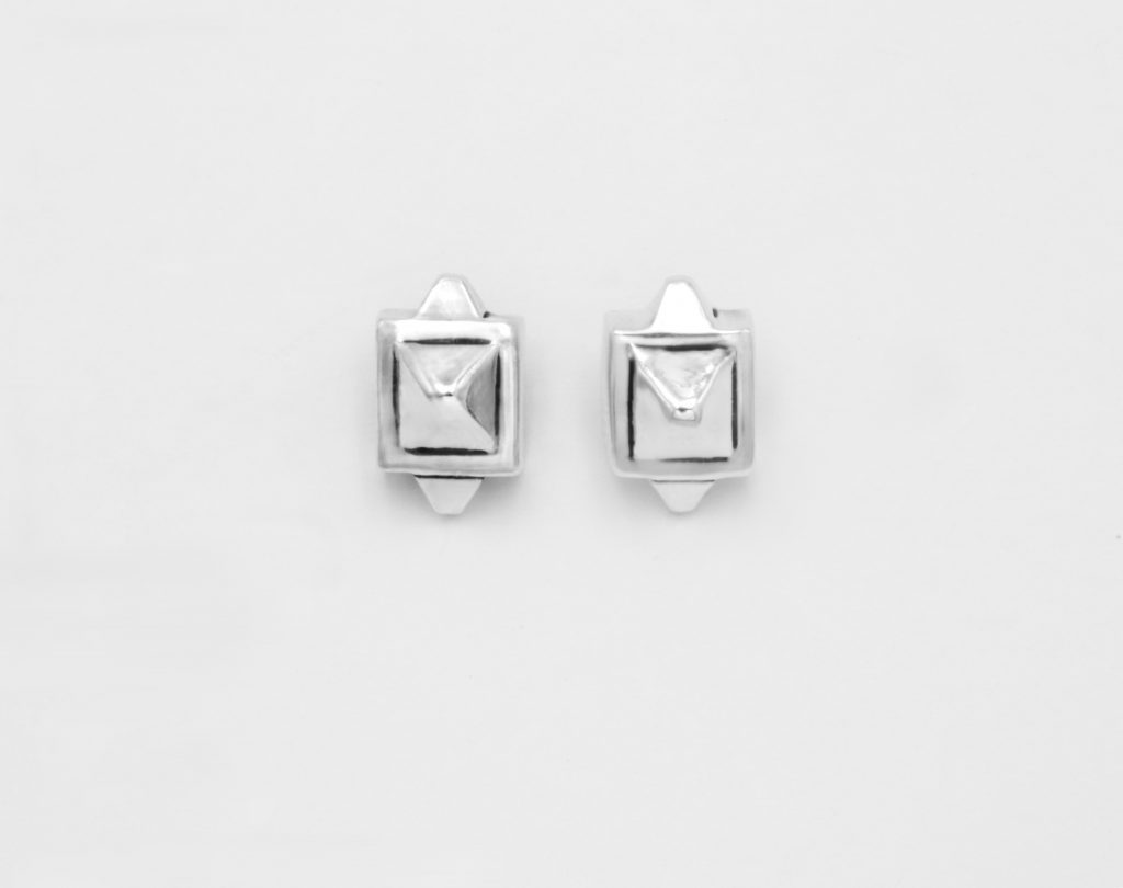 “Pyramids” Earrings silver
