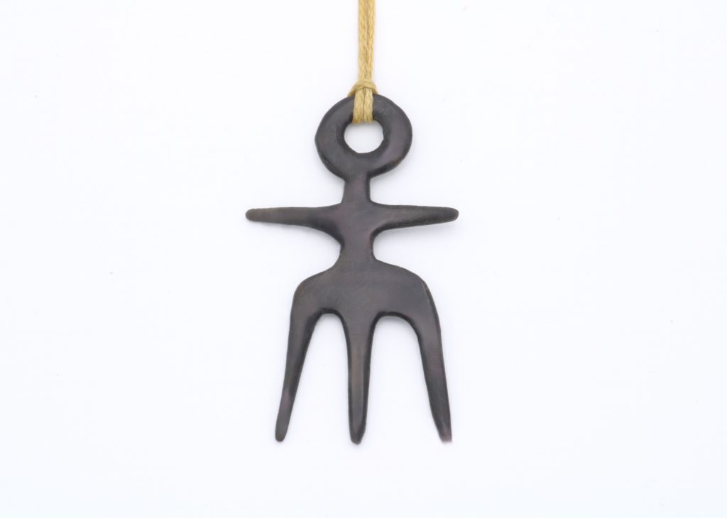 “Tripod man ΙI” Pendant, silver, black