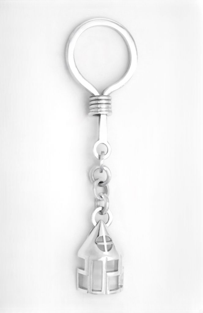 “Key chain II-Chapel” Key chain and pendant-lucky charm 2025 silver